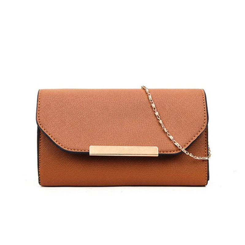 2 Db Női Pu Bőr Kézitáska Szabadidős Tömör Crossbody Táska