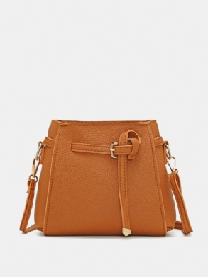 4 Db Pu Bőr Tiszta Színű Crossbody Bag Kuplung Pénztárca Kártyatartó