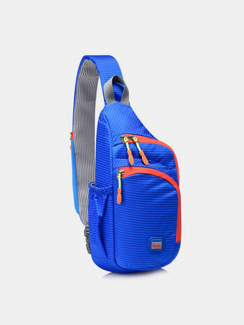 Alkalmi Könnyű Vízálló Nylon Mellkastáska Kültéri Sport Crossbody Táska