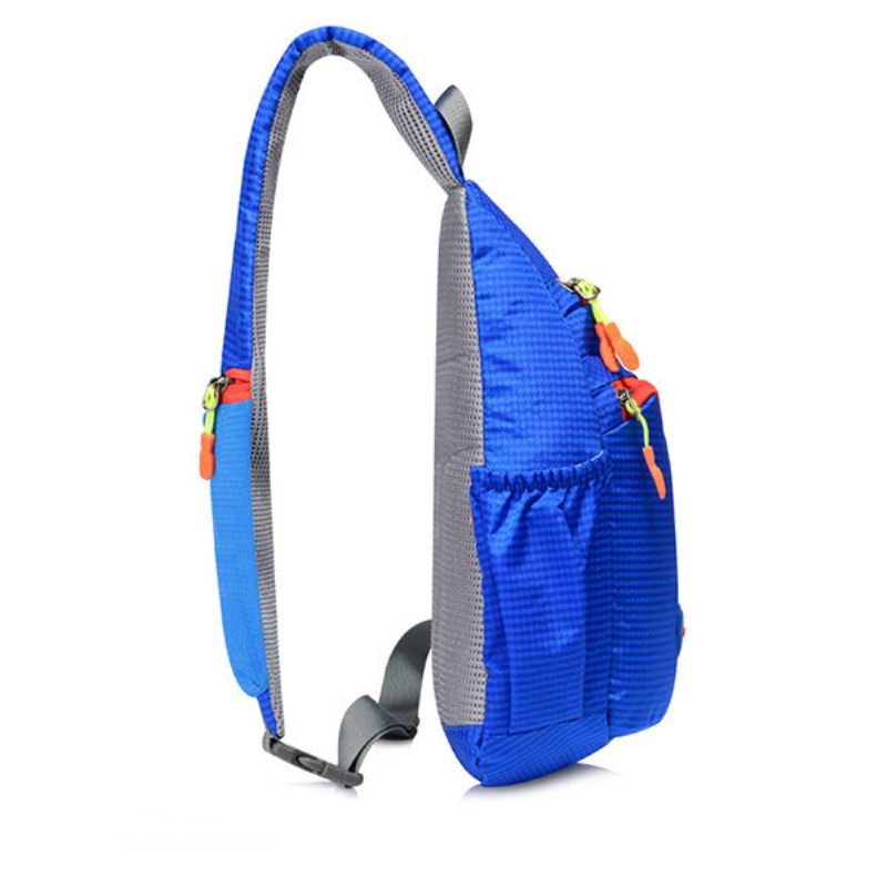 Alkalmi Könnyű Vízálló Nylon Mellkastáska Kültéri Sport Crossbody Táska