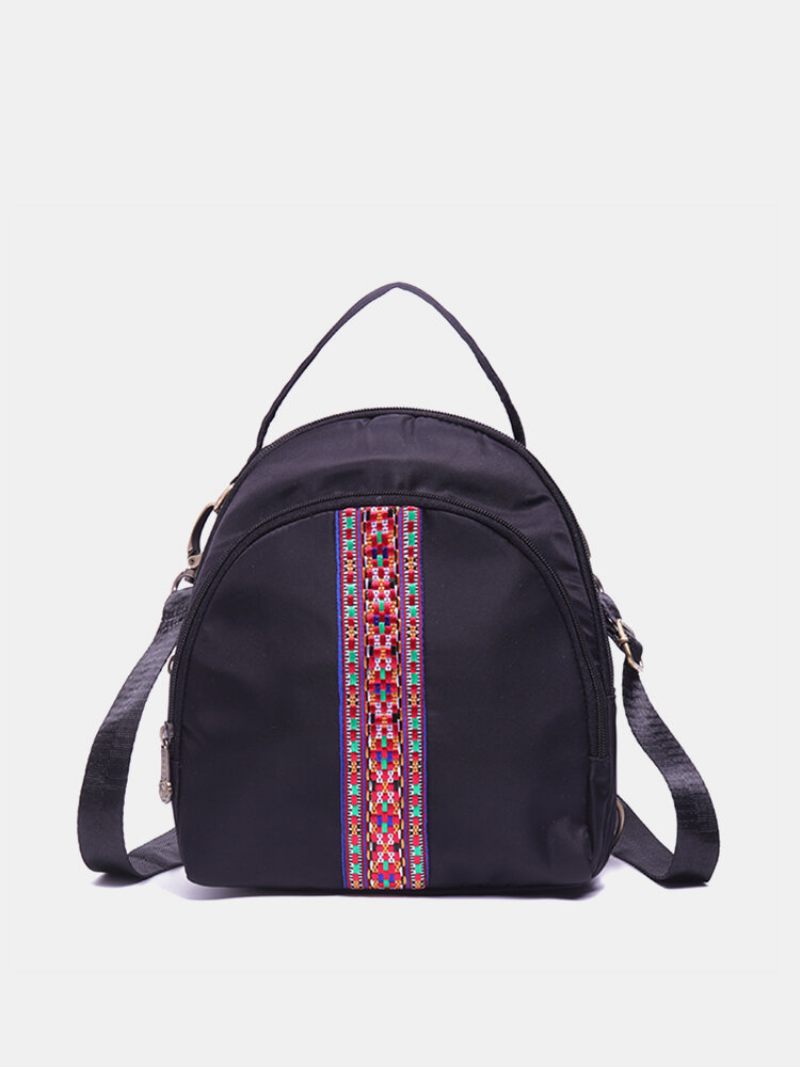 Brenice National Embroidery Válltáskák Multifunkciós Vízálló Crossbody Bags Hátizsák