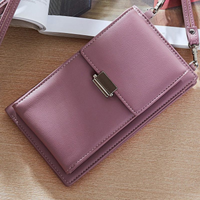 Candy Color Telefontáska Pénztárca Crossbody Táska Válltáska Erszényes Nőknek