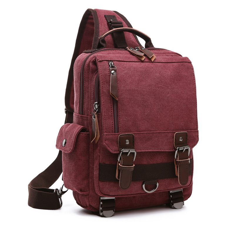 Canvas Outdoor Travel Messenger Melltáska Ol Uniszex Vállas Hátizsák Férfiaknak