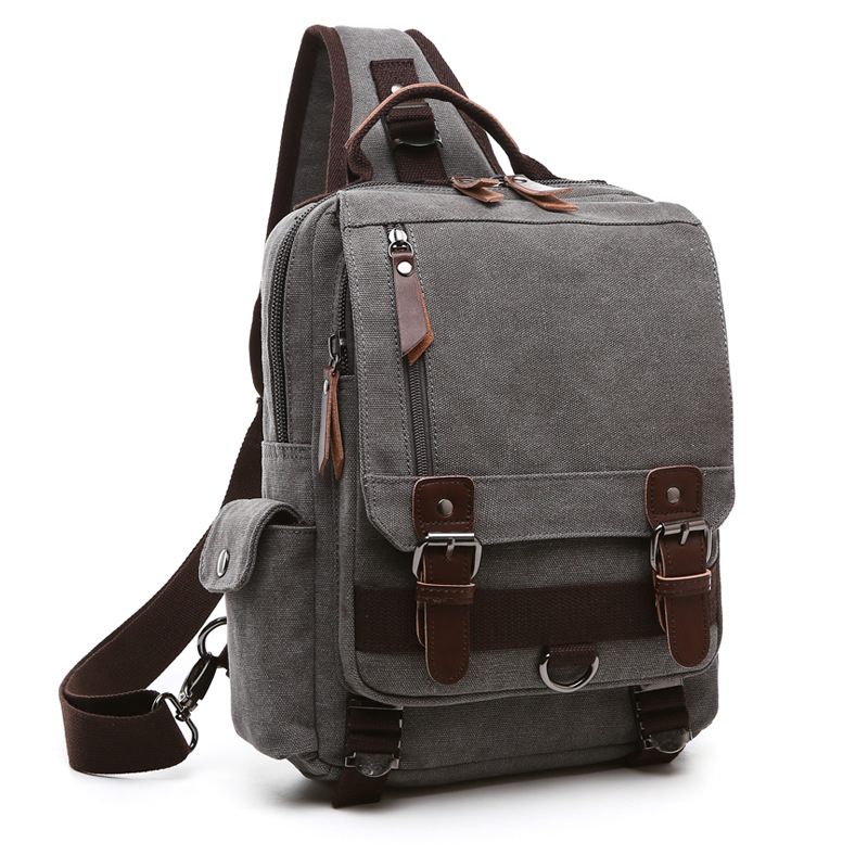 Canvas Outdoor Travel Messenger Melltáska Ol Uniszex Vállas Hátizsák Férfiaknak