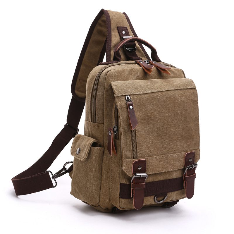 Canvas Outdoor Travel Messenger Melltáska Ol Uniszex Vállas Hátizsák Férfiaknak