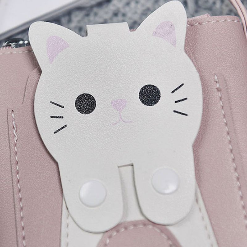 Cartoon Cat 5.5 Hüvelykes Telefontáska Válltáska Crossbody Táskák Akasztótáska