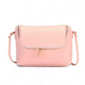 Casual Candy Color Pu Bőr 5.5 Hüvelykes Telefontáskák Crossbody Táska Válltáskák Nőknek