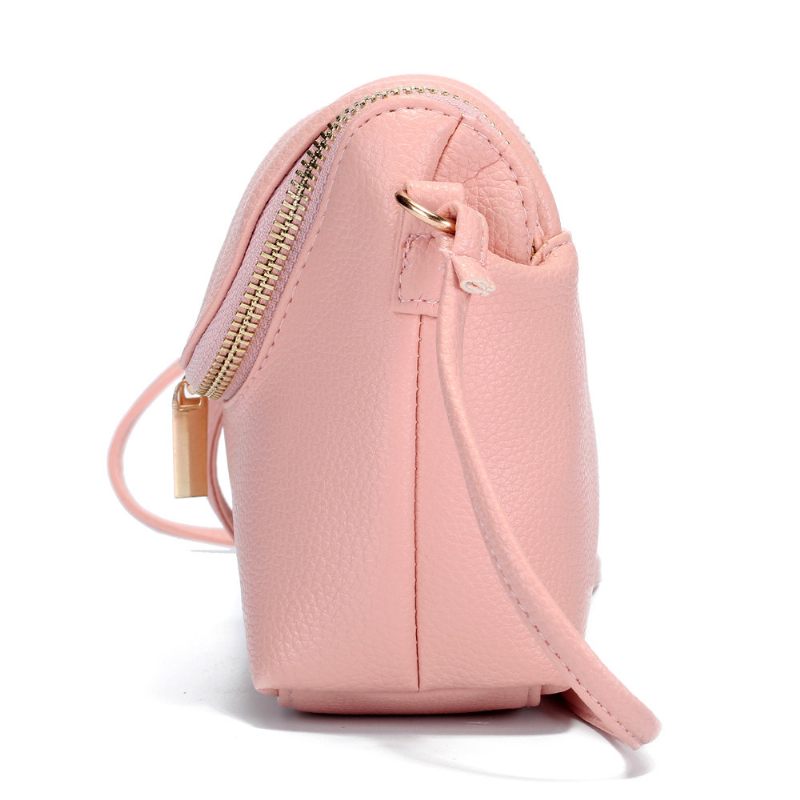 Casual Candy Color Pu Bőr 5.5 Hüvelykes Telefontáskák Crossbody Táska Válltáskák Nőknek