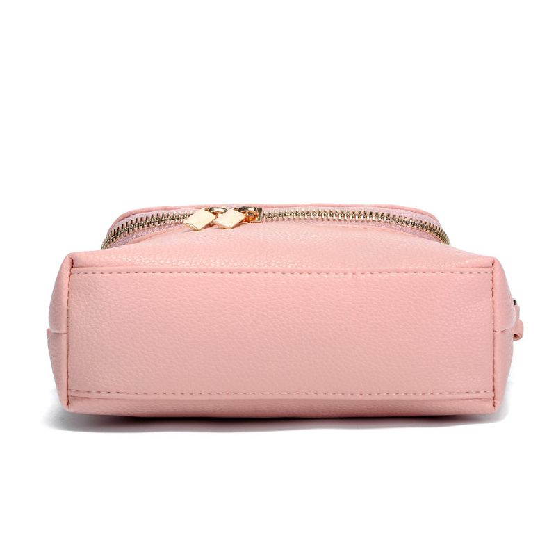 Casual Candy Color Pu Bőr 5.5 Hüvelykes Telefontáskák Crossbody Táska Válltáskák Nőknek