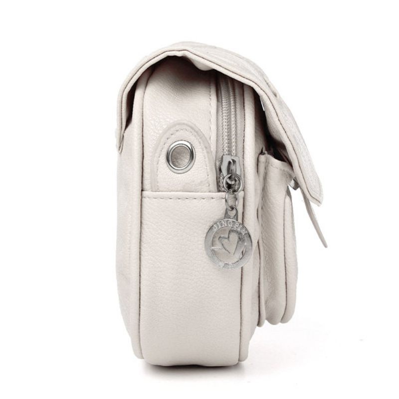 Casual Candy Color Pu Bőr Crossbody Táska