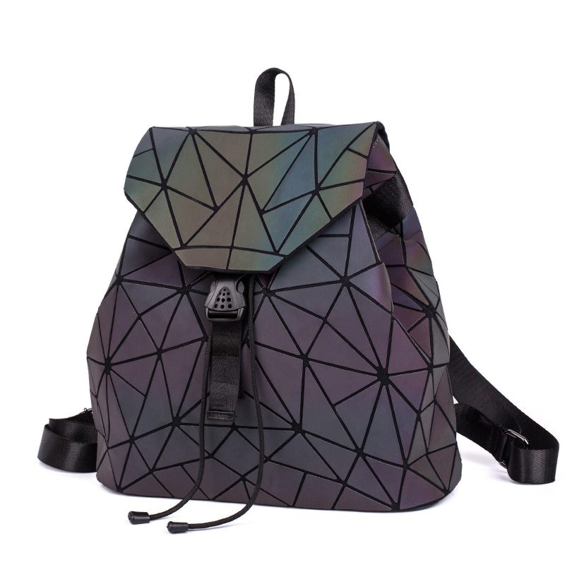 Divat Világító Hátizsák Női Geometrikus Hátizsákok Tinédzser Lányoknak Női Laser Diamond Iskolatáska Mochila Bolsas