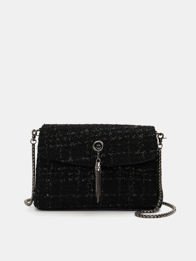 Elegáns Gyapjúszövetből Készült Női Válltáska Crossbody Táska