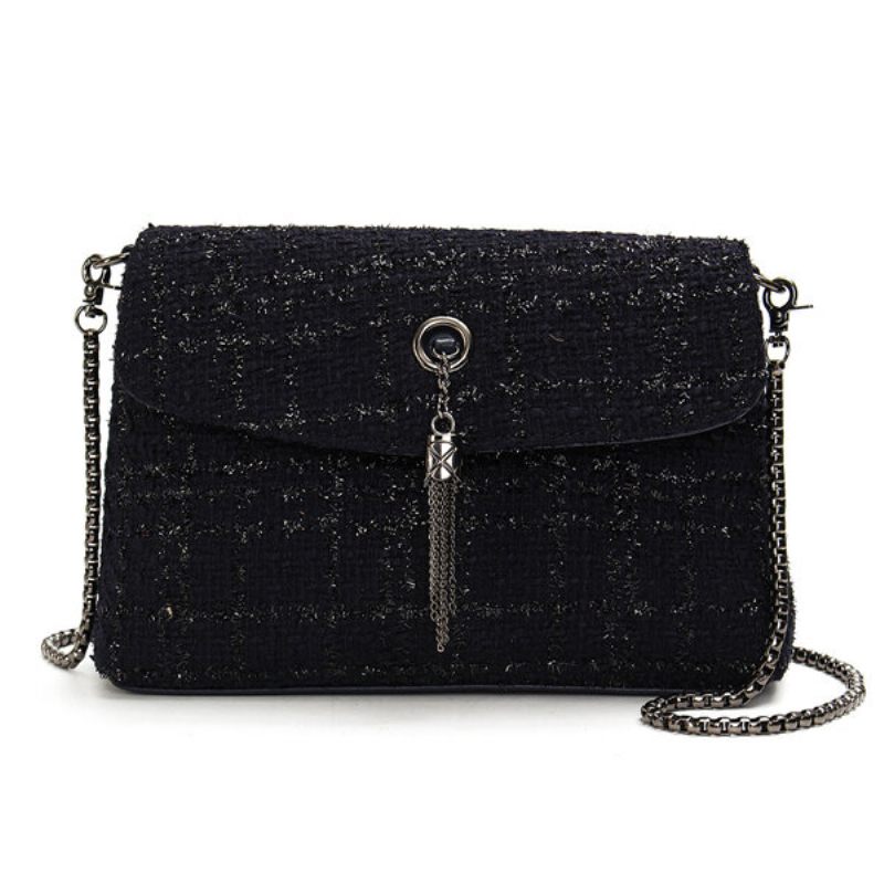 Elegáns Gyapjúszövetből Készült Női Válltáska Crossbody Táska