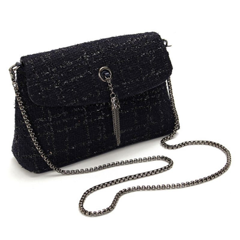 Elegáns Gyapjúszövetből Készült Női Válltáska Crossbody Táska