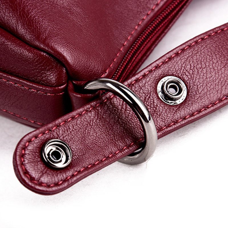 Elegáns Pu Bőr Több Zsebes Válltáska Crossbody Táska Nőknek