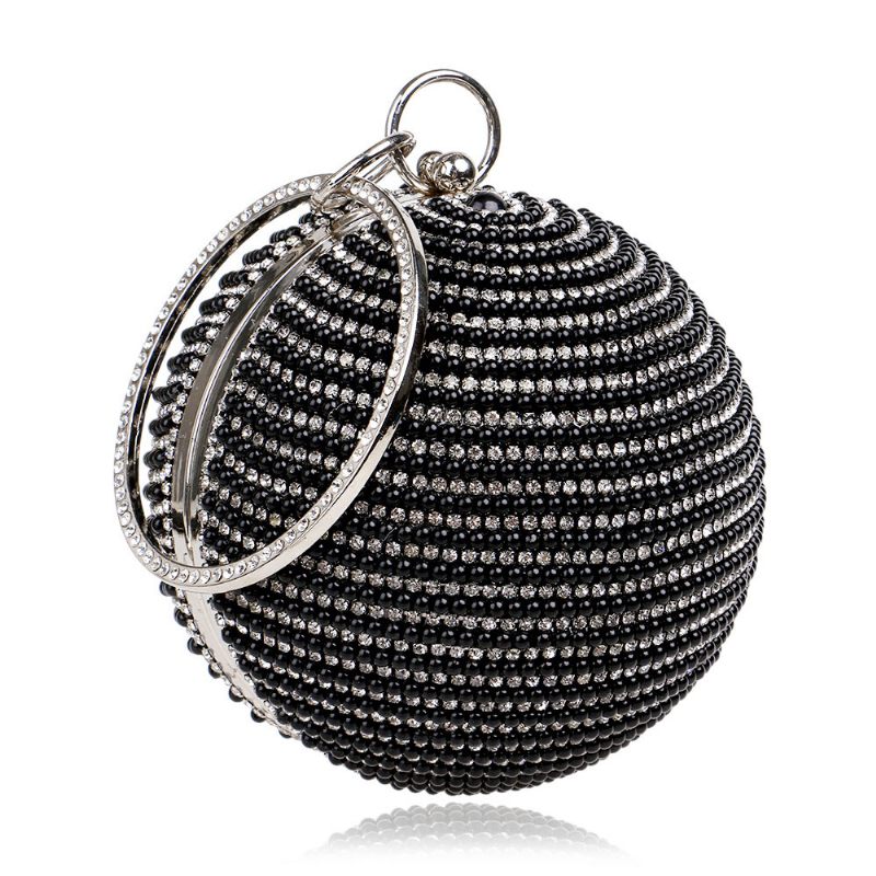 Fashion Pearl Ball Tote Kézitáska European Beauty Party Bag Kiváló Minőségű Poliészter Táska