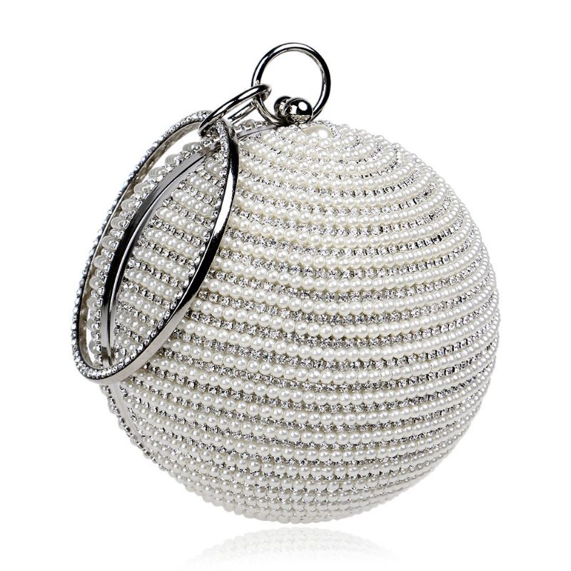 Fashion Pearl Ball Tote Kézitáska European Beauty Party Bag Kiváló Minőségű Poliészter Táska