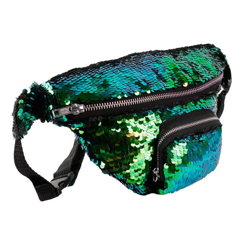 Fényes Neon Fanny Pack Nőknek Divatos Deréktáska Rave Festival Party Kiránduláshoz