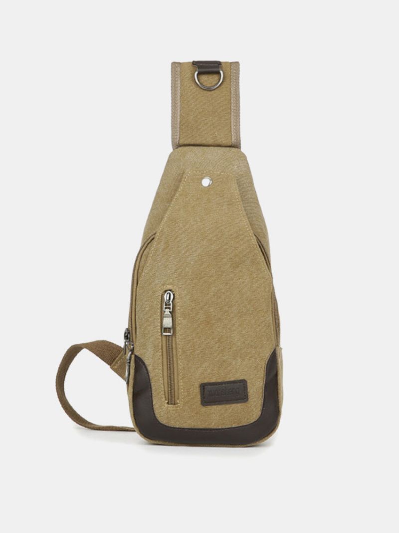 Férfi Canvas Szabadidő Multifunkciós Crossbody Táska Válltáska Melltáskák