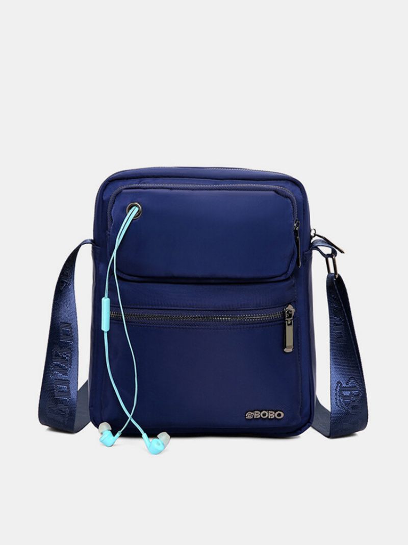 Férfi Nylon Nagy Kapacitású Vízálló Több Zsebes Válltáska Crossbody Táska