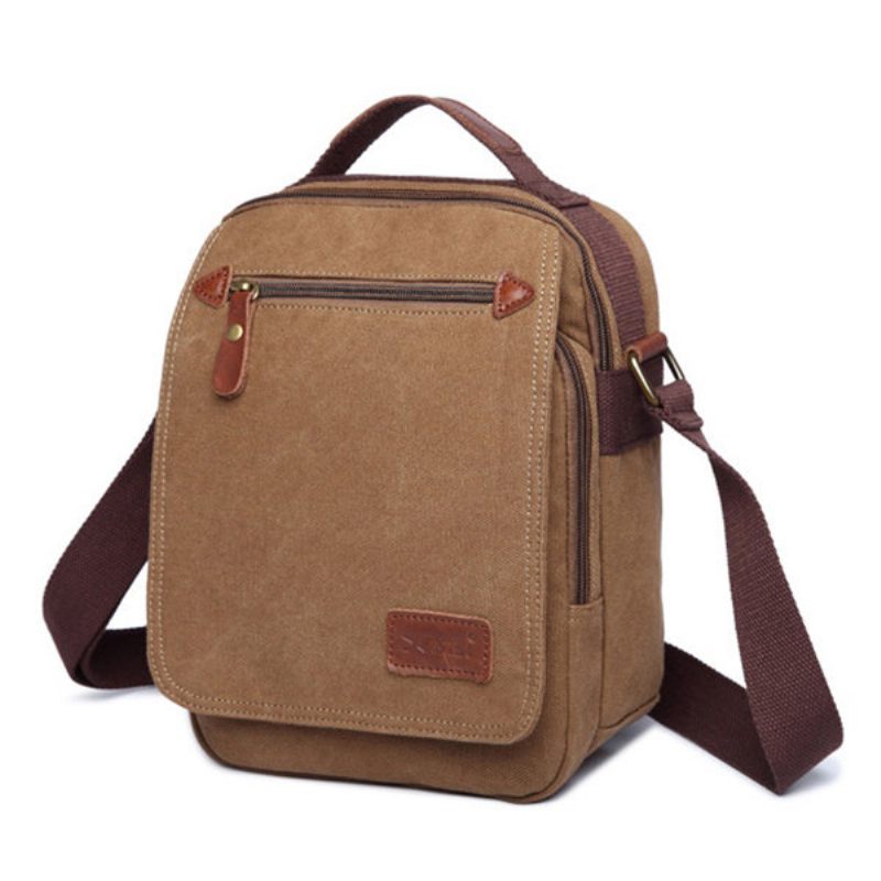 Férfi Vászon Kézitáska Ipad Bag Outdoor Crossbody Táska