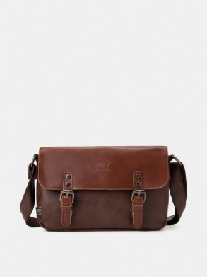 Férfi Vintage Vízálló Műbőr Crossbody Táska Válltáska