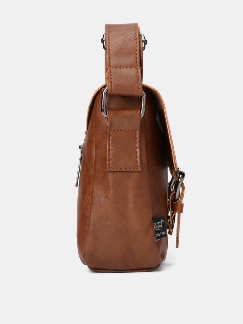 Férfi Vintage Vízálló Műbőr Crossbody Táska Válltáska