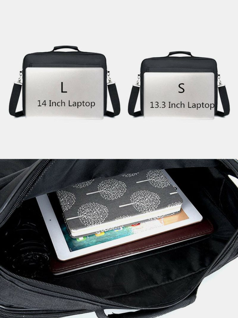 Férfi Vízálló 14 Hüvelykes Laptoptáska Táska Üzleti Kézitáska Crossbody