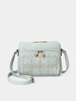 Hollow Out Könnyű Tömör Virágmintás Crossbody Táska