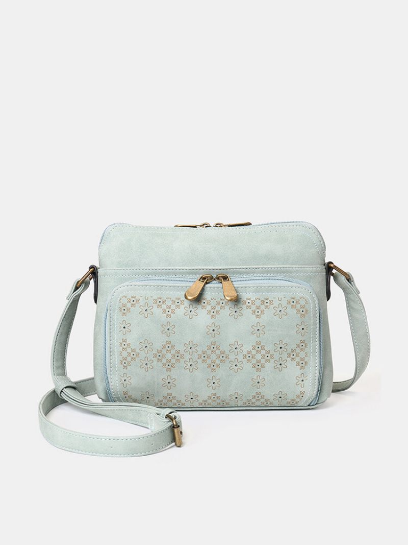 Hollow Out Könnyű Tömör Virágmintás Crossbody Táska