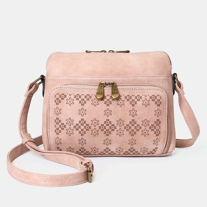 Hollow Out Könnyű Tömör Virágmintás Crossbody Táska