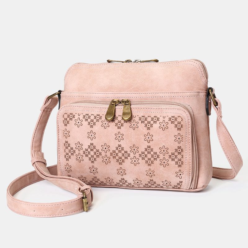 Hollow Out Könnyű Tömör Virágmintás Crossbody Táska