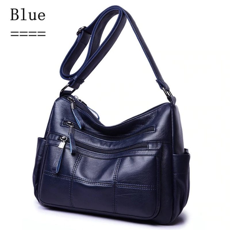 Hot Soft Leather Bolsa Luxus Női Kézitáskák Női Crossbody Táskák Női Válltáskák Thread Sac A Main Femme