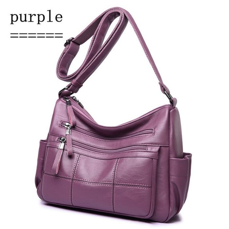 Hot Soft Leather Bolsa Luxus Női Kézitáskák Női Crossbody Táskák Női Válltáskák Thread Sac A Main Femme