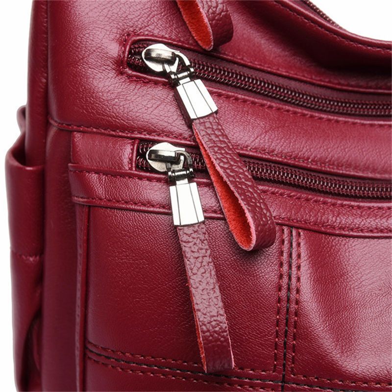 Hot Soft Leather Bolsa Luxus Női Kézitáskák Női Crossbody Táskák Női Válltáskák Thread Sac A Main Femme