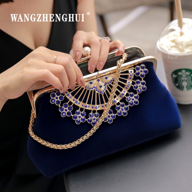 Kézitáska Fashion Diamond Dinner Bag Cheongsam Láncos Válltáska Menyasszonyi Táska