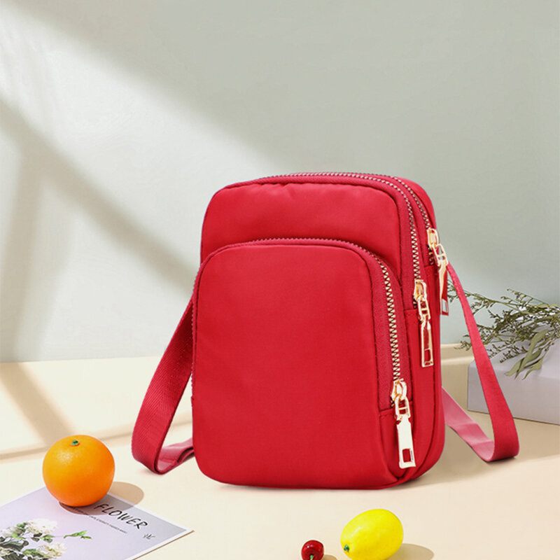 Női 3 Rétegű Vízálló Telefontáska Crossbody Táska