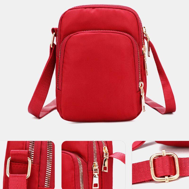 Női 3 Rétegű Vízálló Telefontáska Crossbody Táska