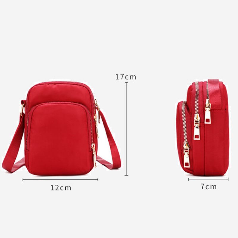 Női 3 Rétegű Vízálló Telefontáska Crossbody Táska