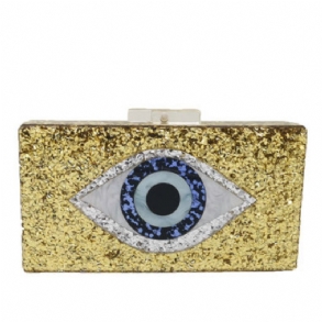 Női Akril Vacsoratáska Devil Eyes Kézitáska Ladies Party Evening Bag Moq 1 Db