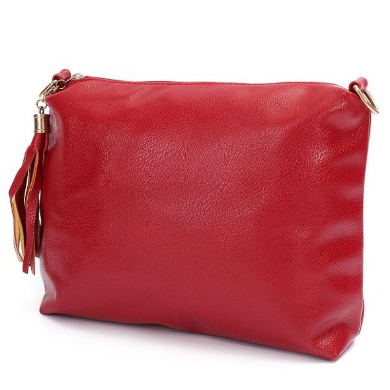 Női Alkalmi Crossbody Táska Tassel Messenger Bag Szabadidős Cipzáras Válltáska