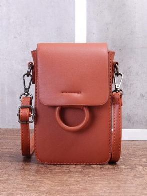 Női Alkalmi Pu Bőr Borítású Telefontáska Crossbody Táska