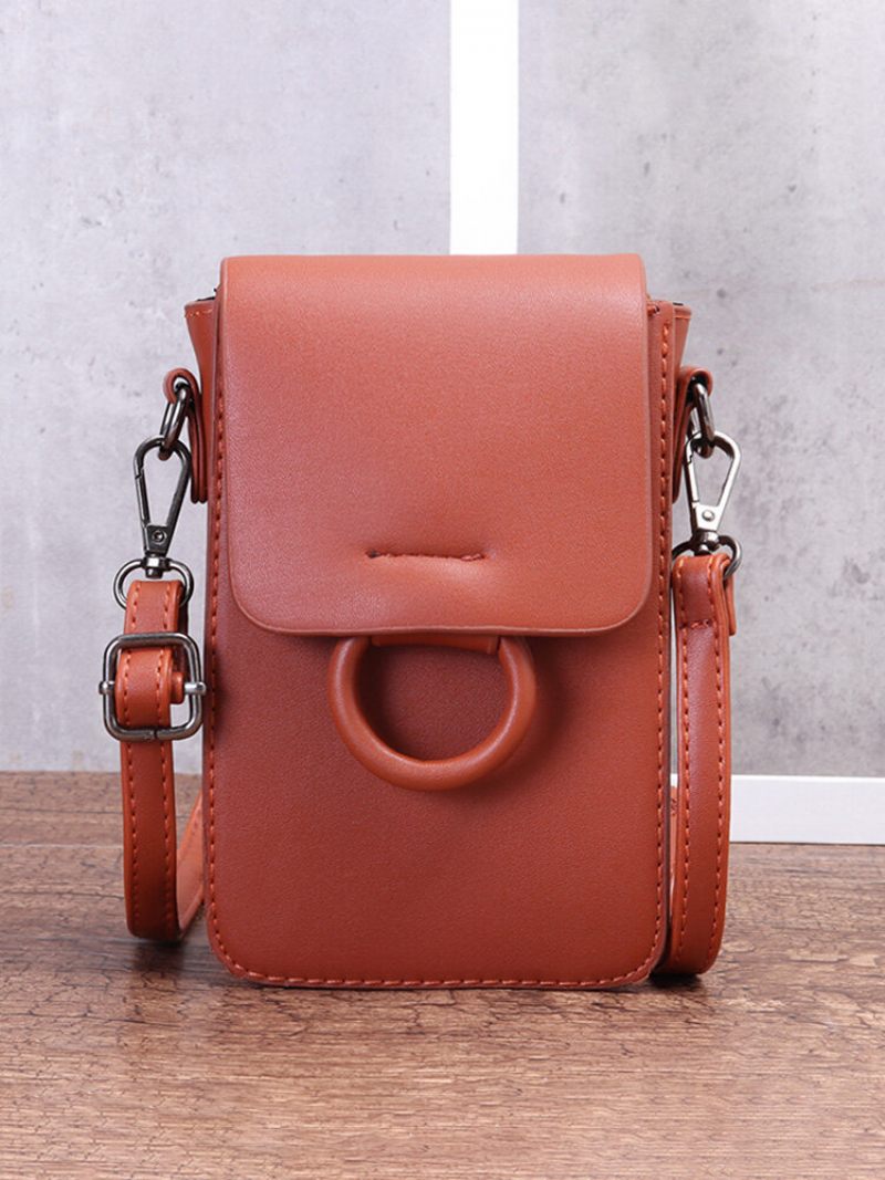 Női Alkalmi Pu Bőr Borítású Telefontáska Crossbody Táska