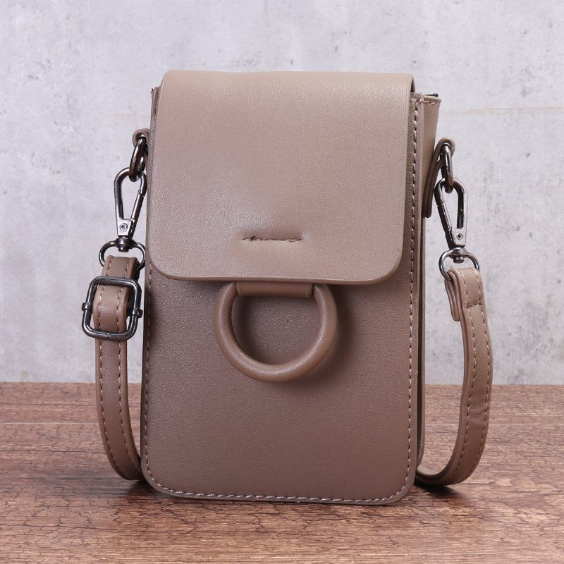 Női Alkalmi Pu Bőr Borítású Telefontáska Crossbody Táska