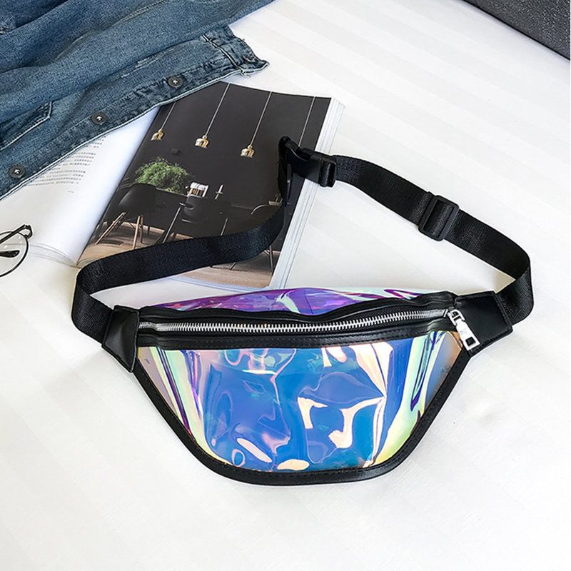 Női Átlátszó Deréktáska Pvc Fanny Pack Övtáskák