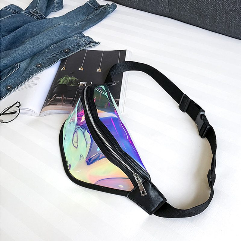 Női Átlátszó Deréktáska Pvc Fanny Pack Övtáskák