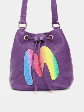 Női Candy Color Bucket Alkalmi Crossbody Bag Szabadidő Bevásárlás Válltáskák