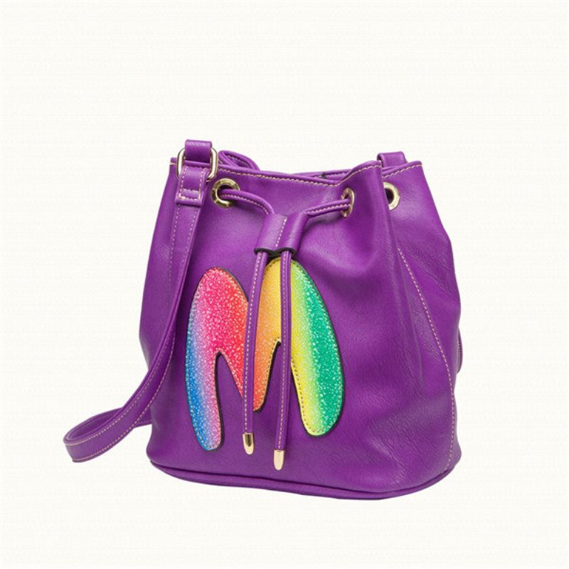 Női Candy Color Bucket Alkalmi Crossbody Bag Szabadidő Bevásárlás Válltáskák