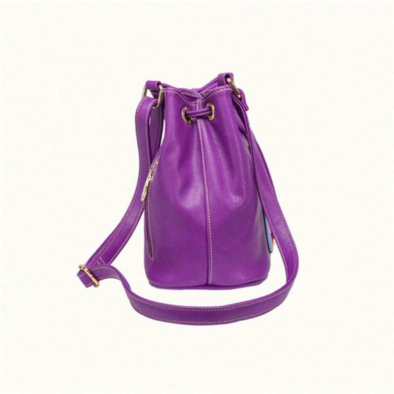 Női Candy Color Bucket Alkalmi Crossbody Bag Szabadidő Bevásárlás Válltáskák