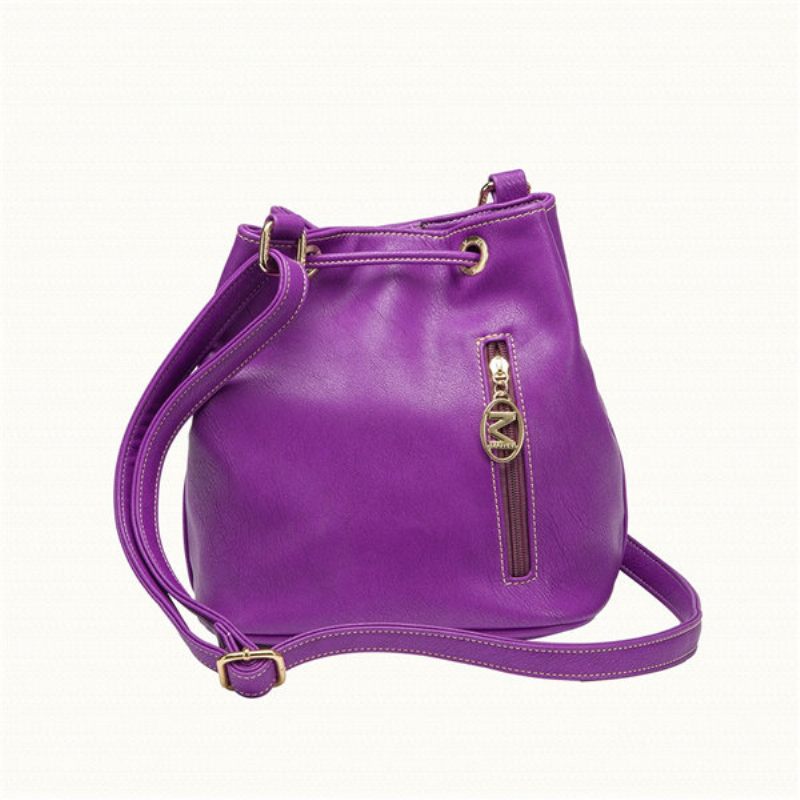 Női Candy Color Bucket Alkalmi Crossbody Bag Szabadidő Bevásárlás Válltáskák